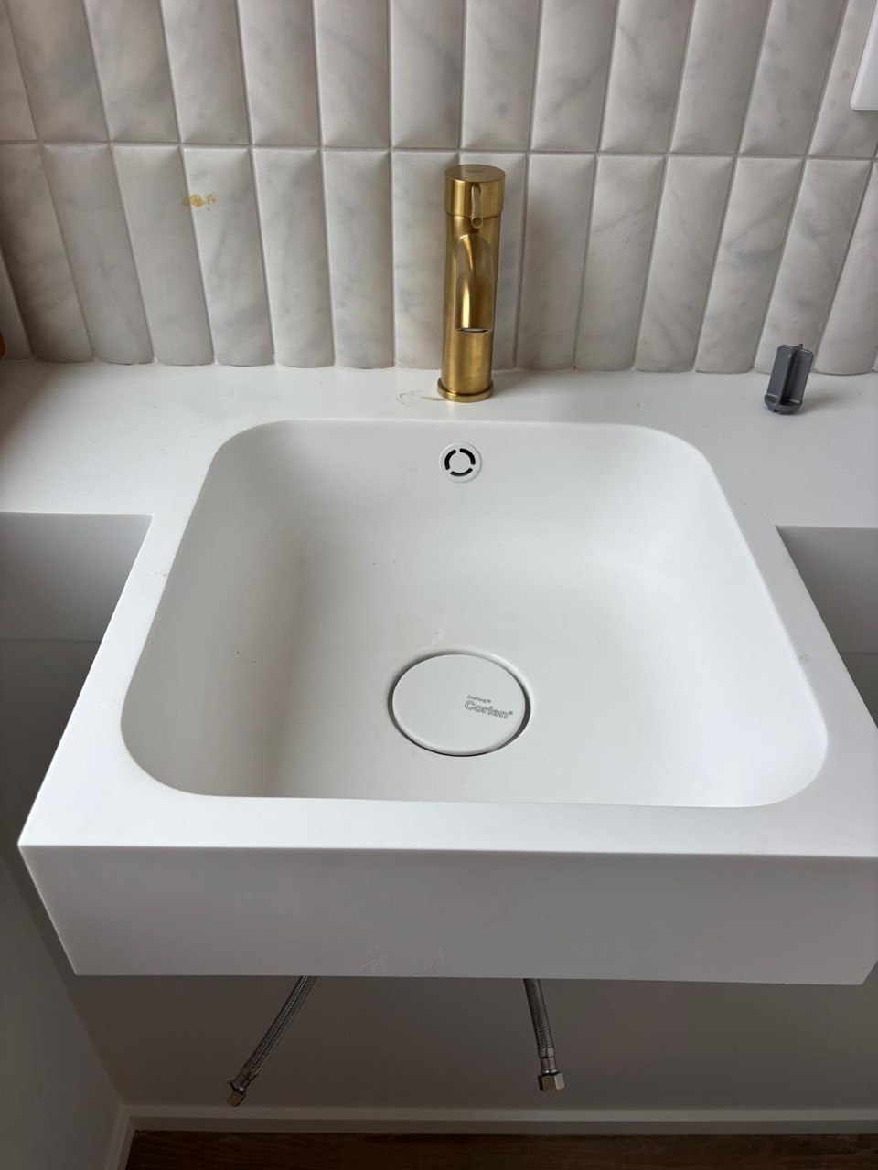 Luxe wastafel installatie badkamer Edingen